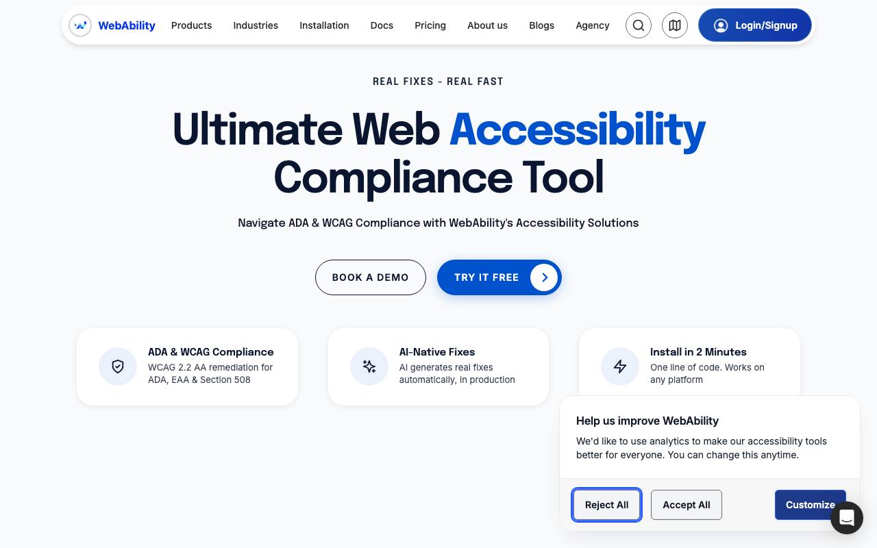 Webability.io screenshot