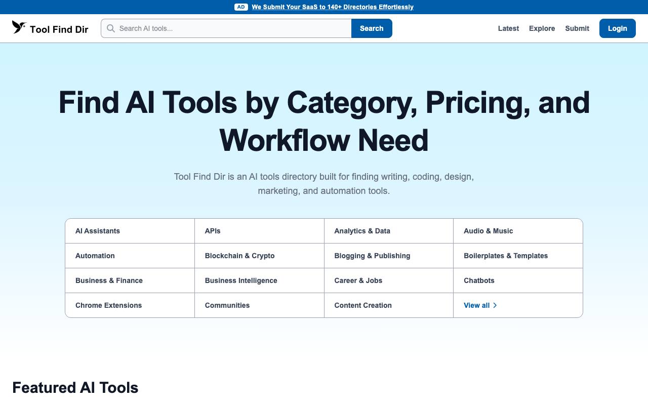 Tool Find Dir screenshot