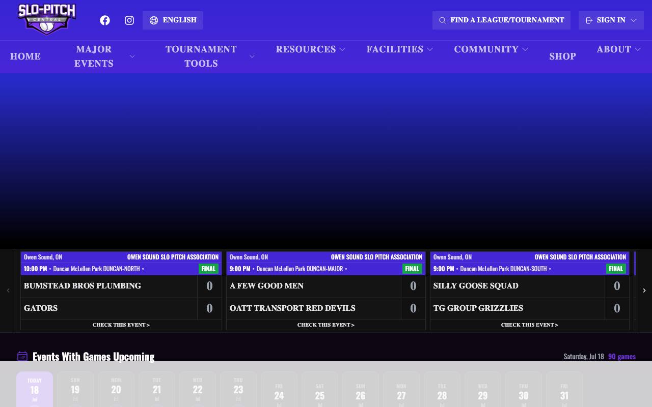 Slo-Pitch Central screenshot
