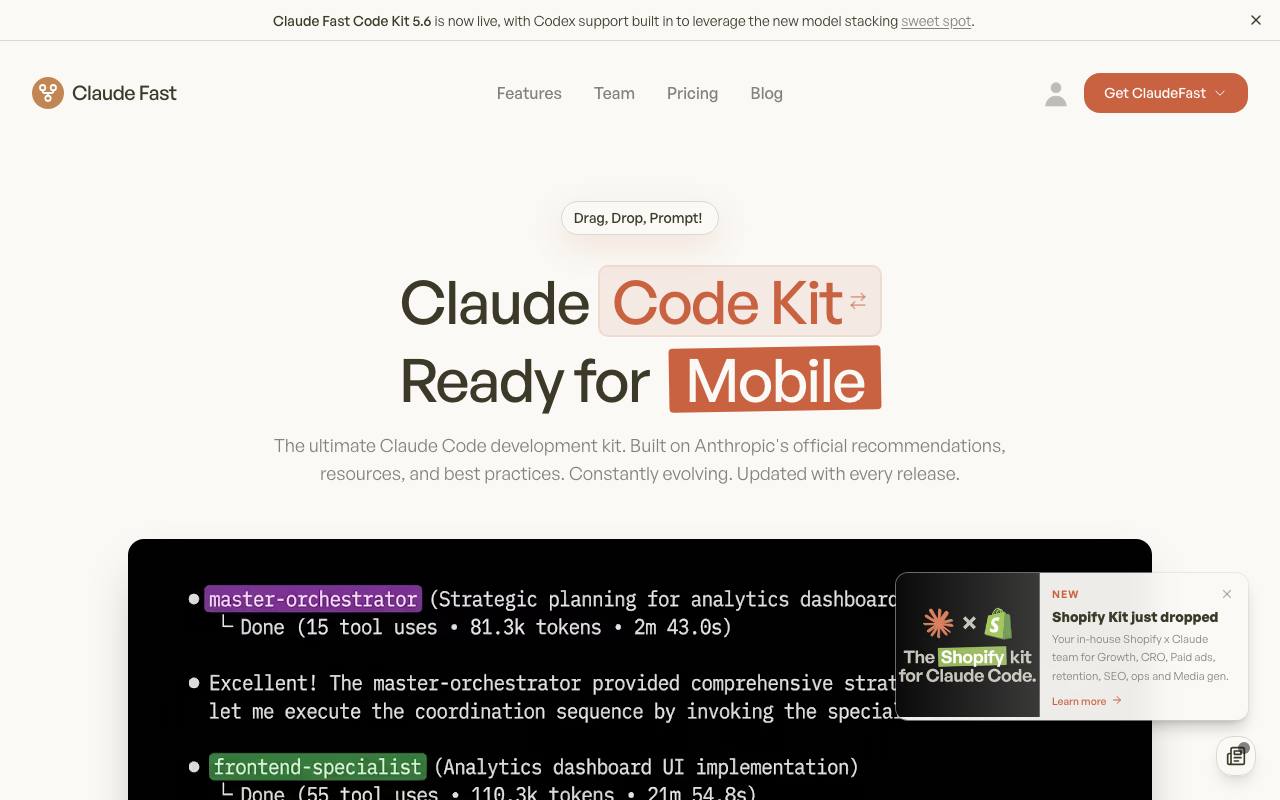 Claudefast screenshot