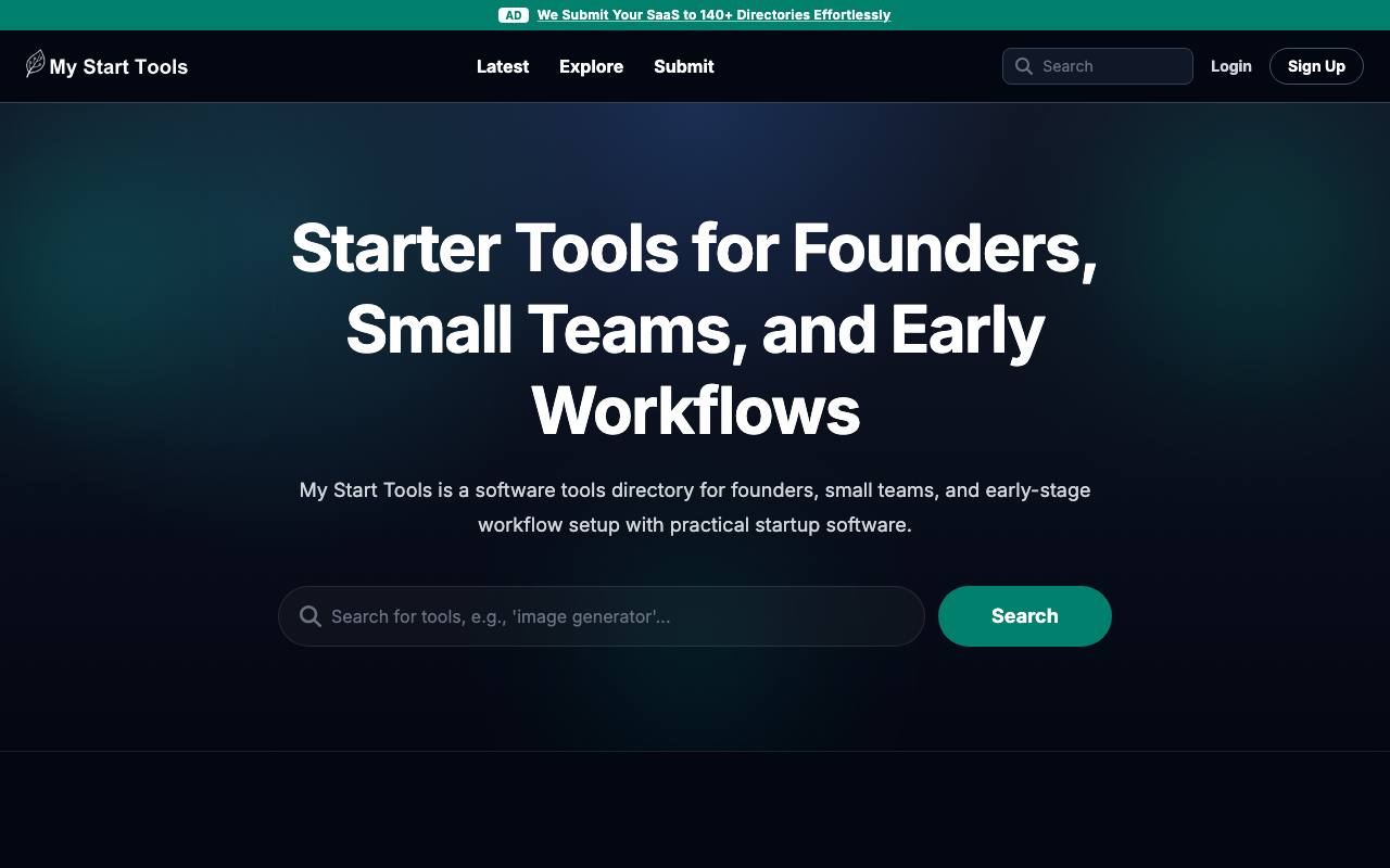 My Start Tools screenshot