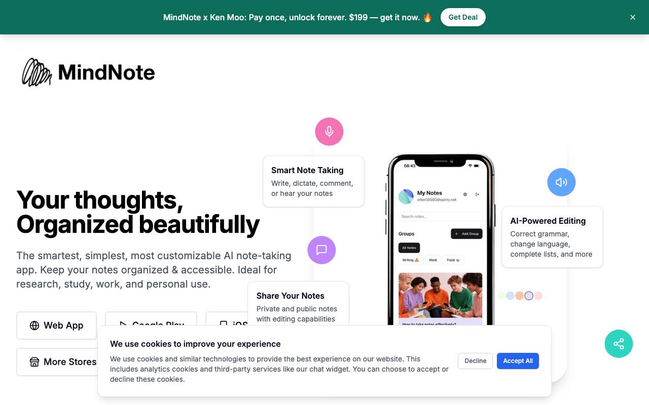 MindNote screenshot