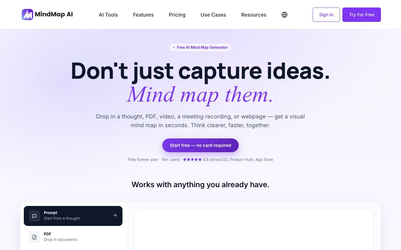 MindMap AI screenshot