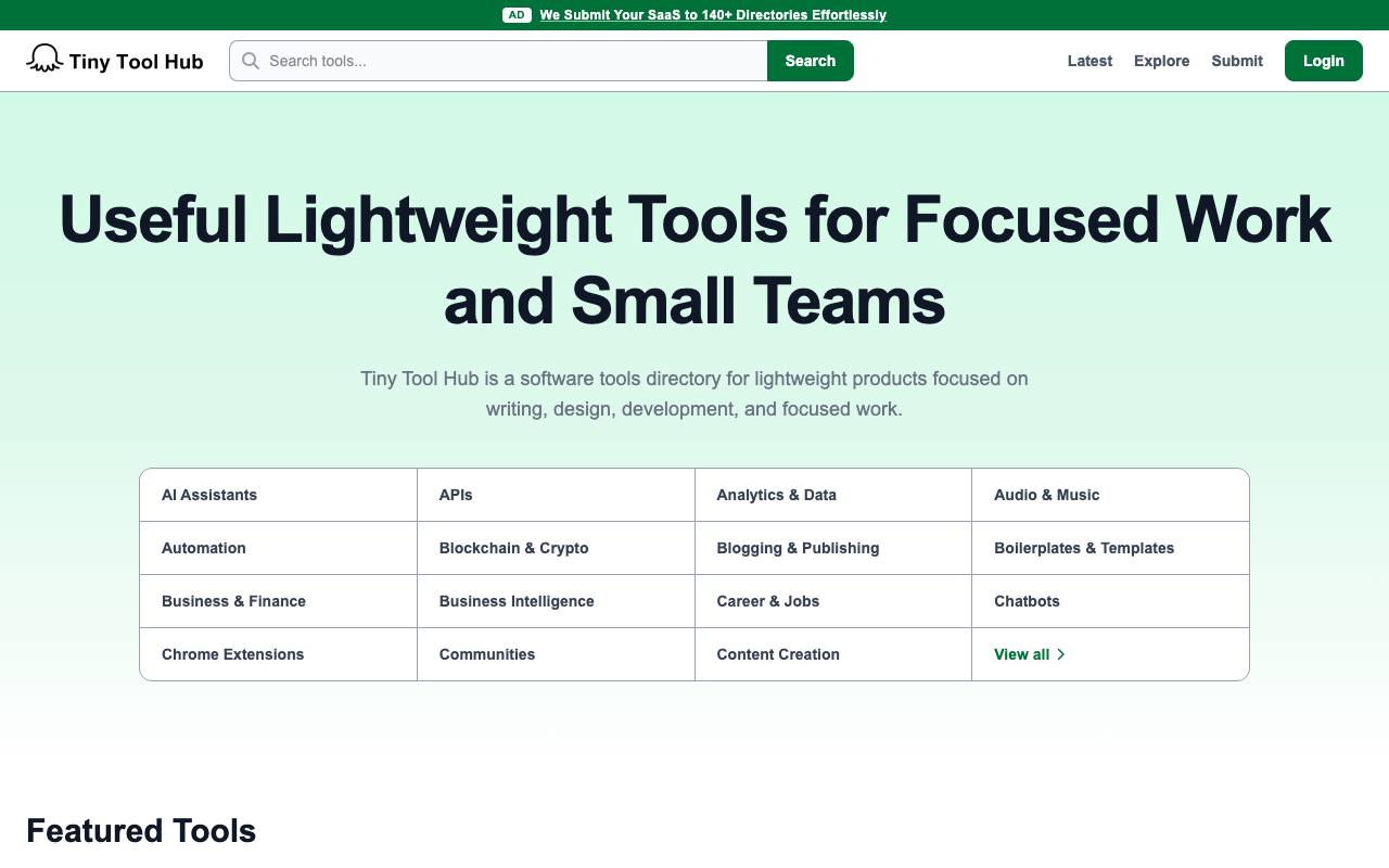 Tiny Tool Hub screenshot