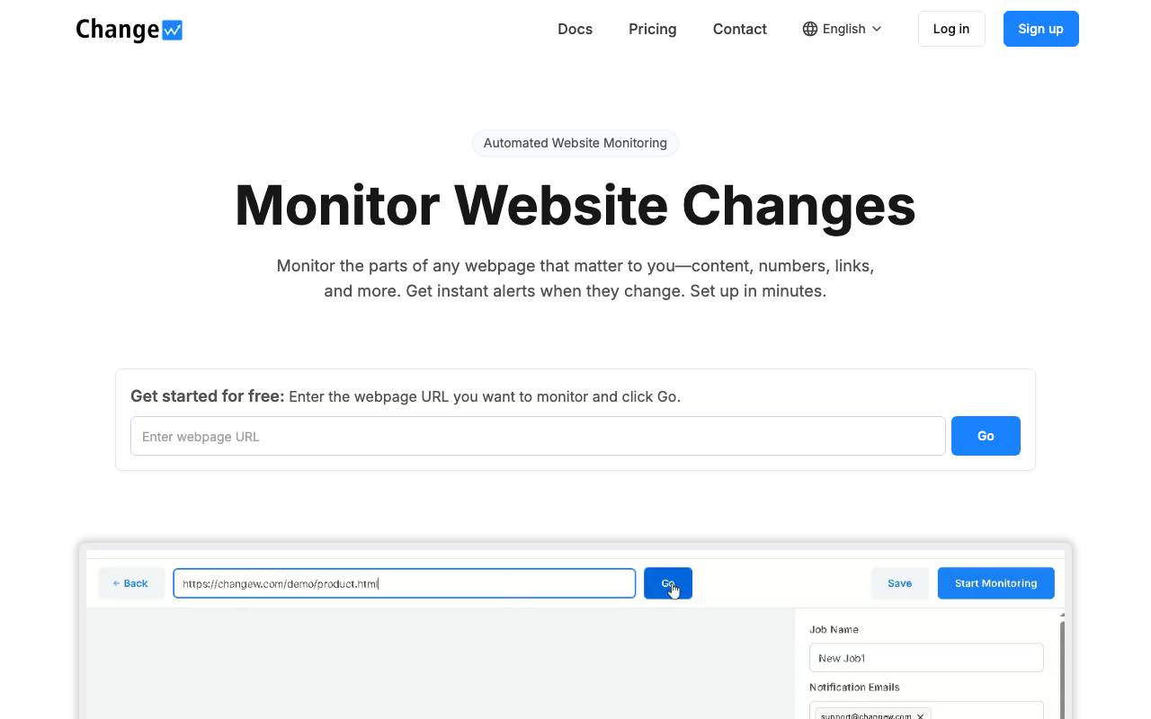 Changew screenshot