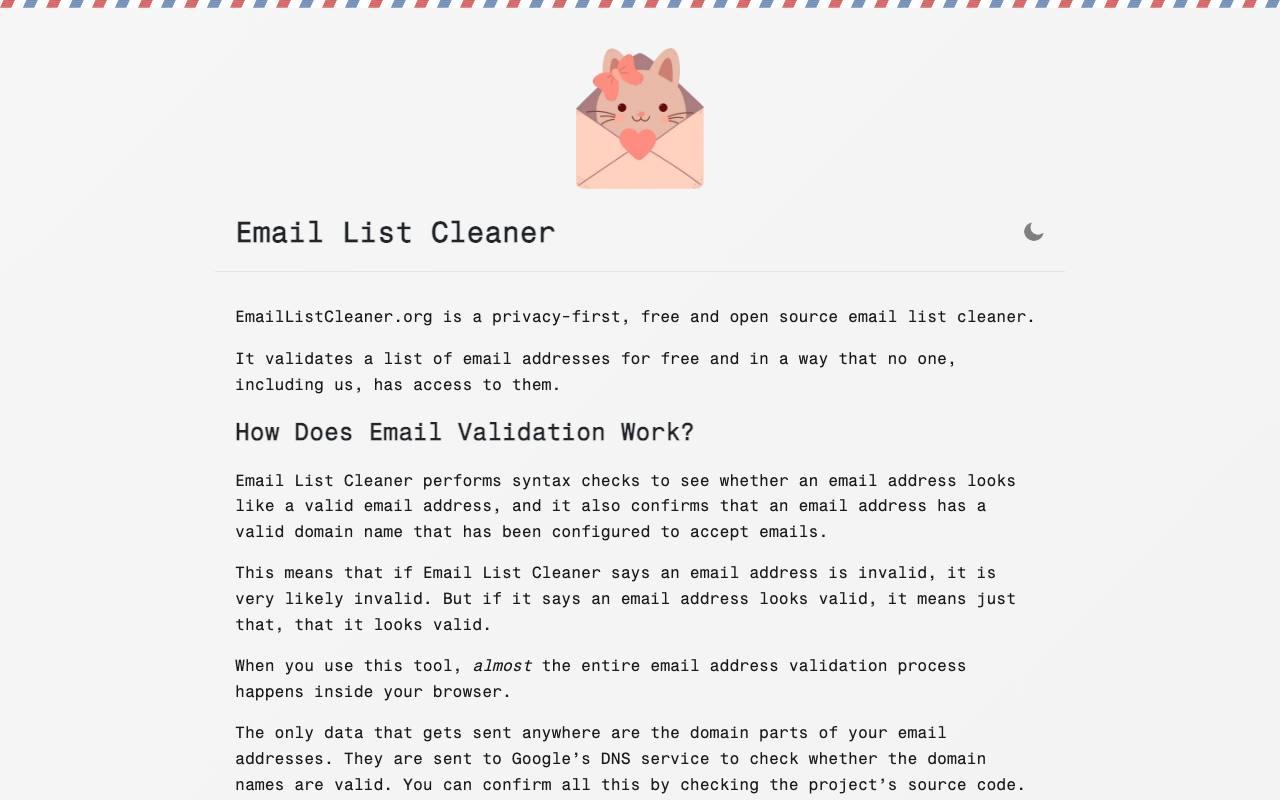 Email List Cleaner screenshot
