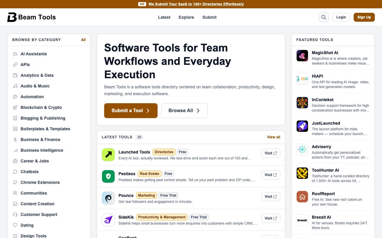 Beam Tools screenshot