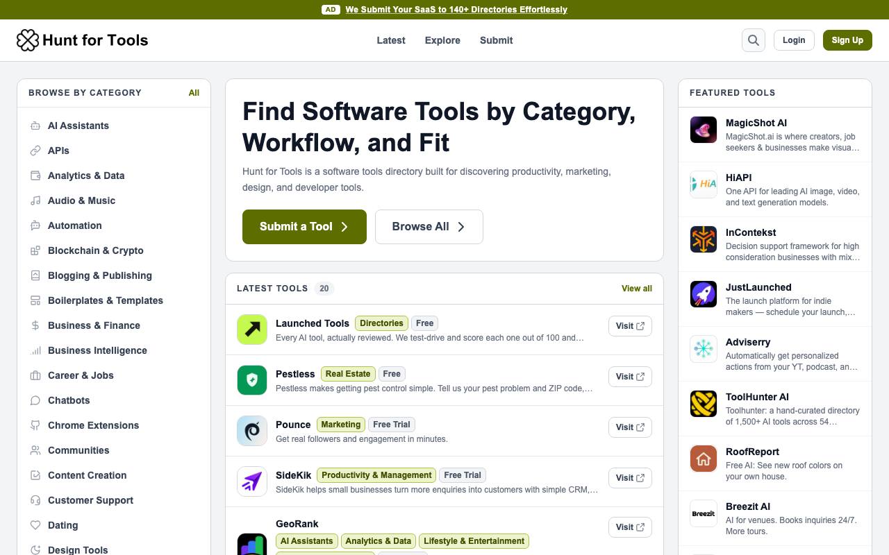 Hunt for Tools screenshot