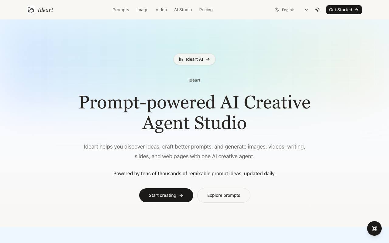 Ideart AI screenshot