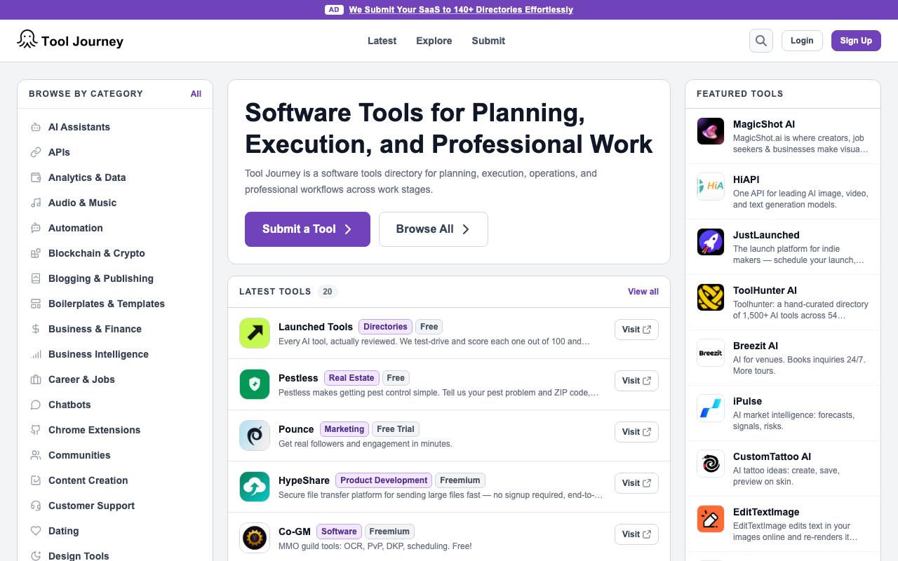 Tool Journey screenshot
