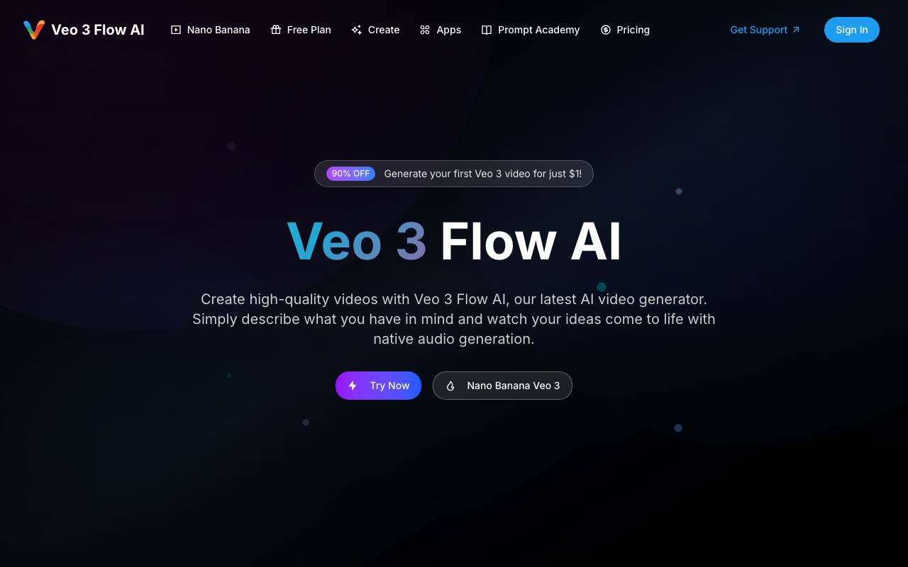 Veo 3 Flow screenshot
