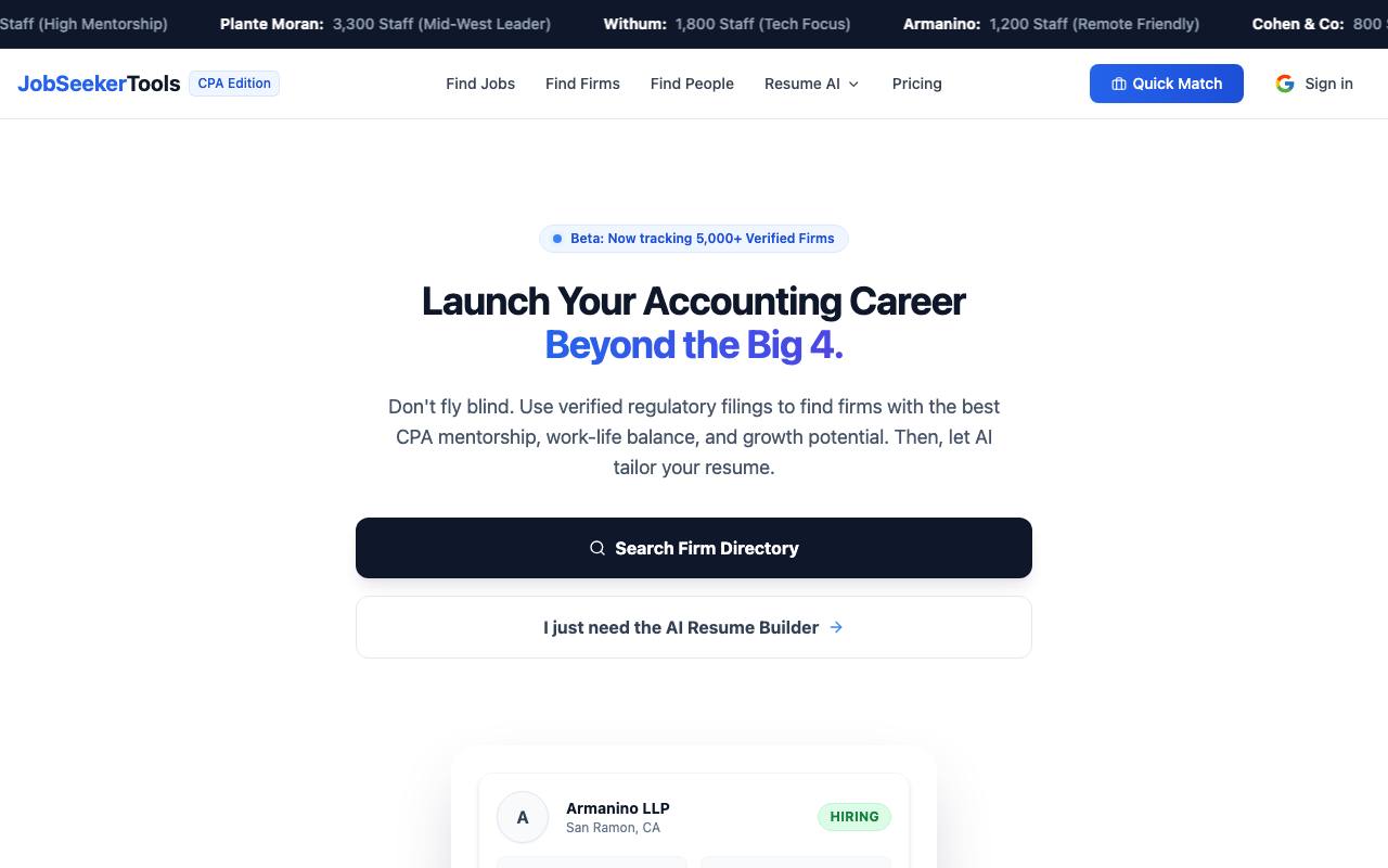 JobSeekerTools screenshot