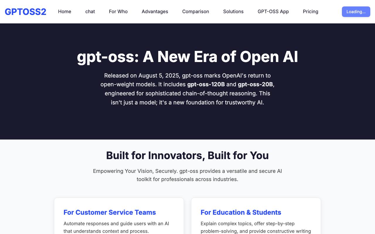 Gptoss Reasoner screenshot
