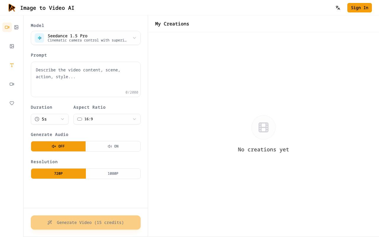 Text to Video Generator screenshot