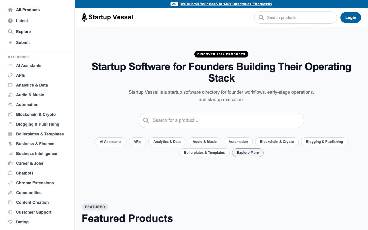 Startup Vessel screenshot