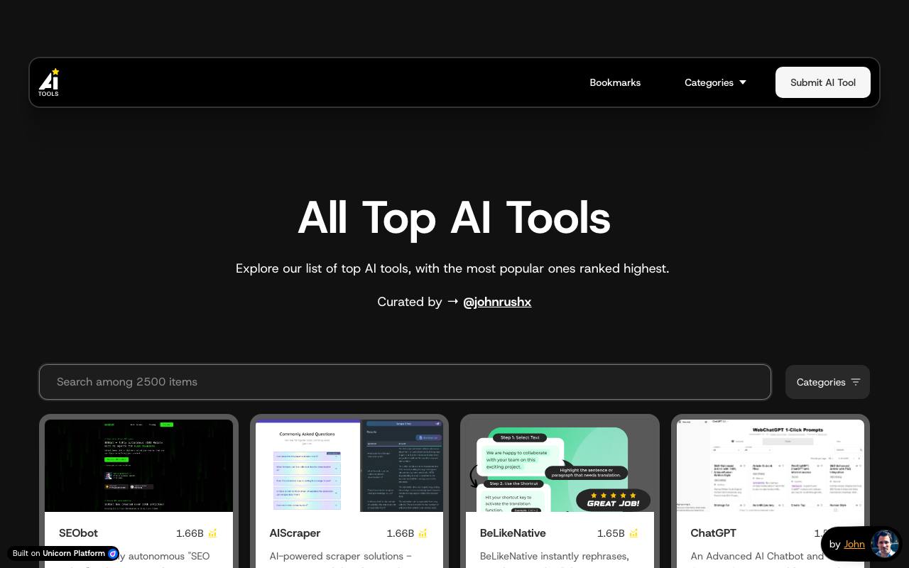 All Top AI Tools screenshot
