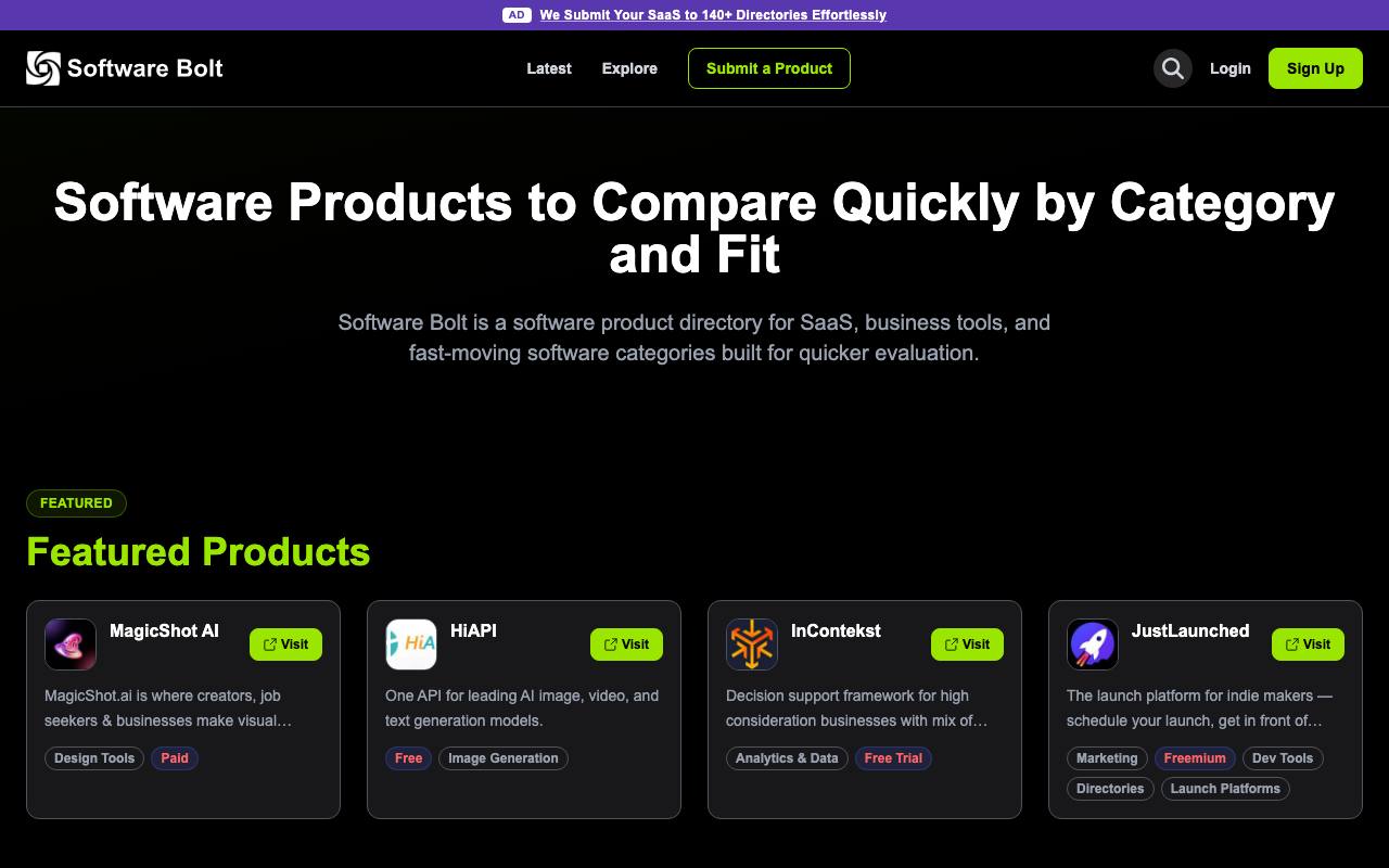 Software Bolt screenshot