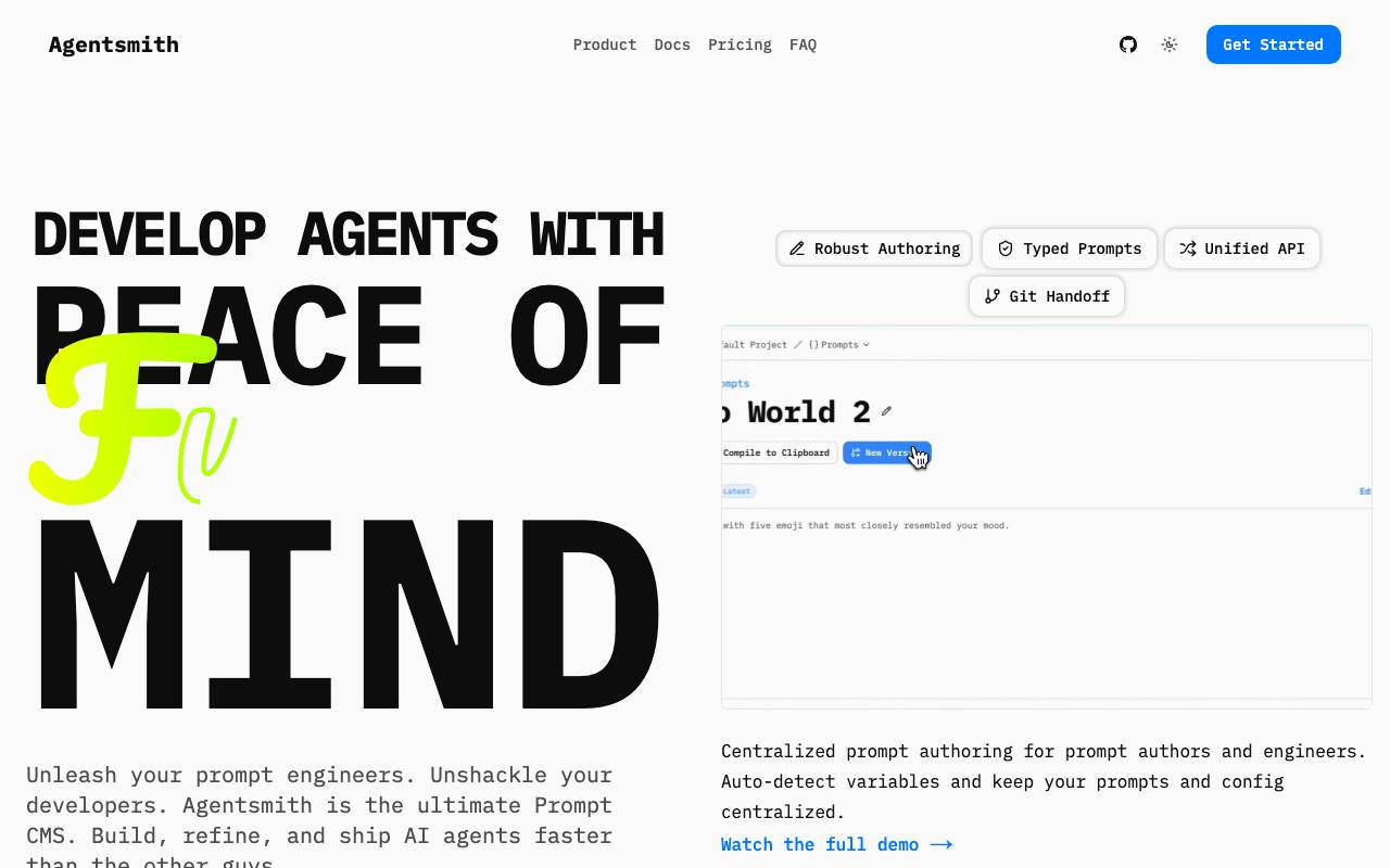 Agentsmith screenshot