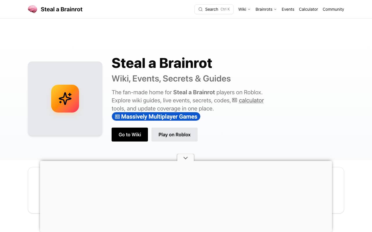 Steal a Brainrot Fan screenshot