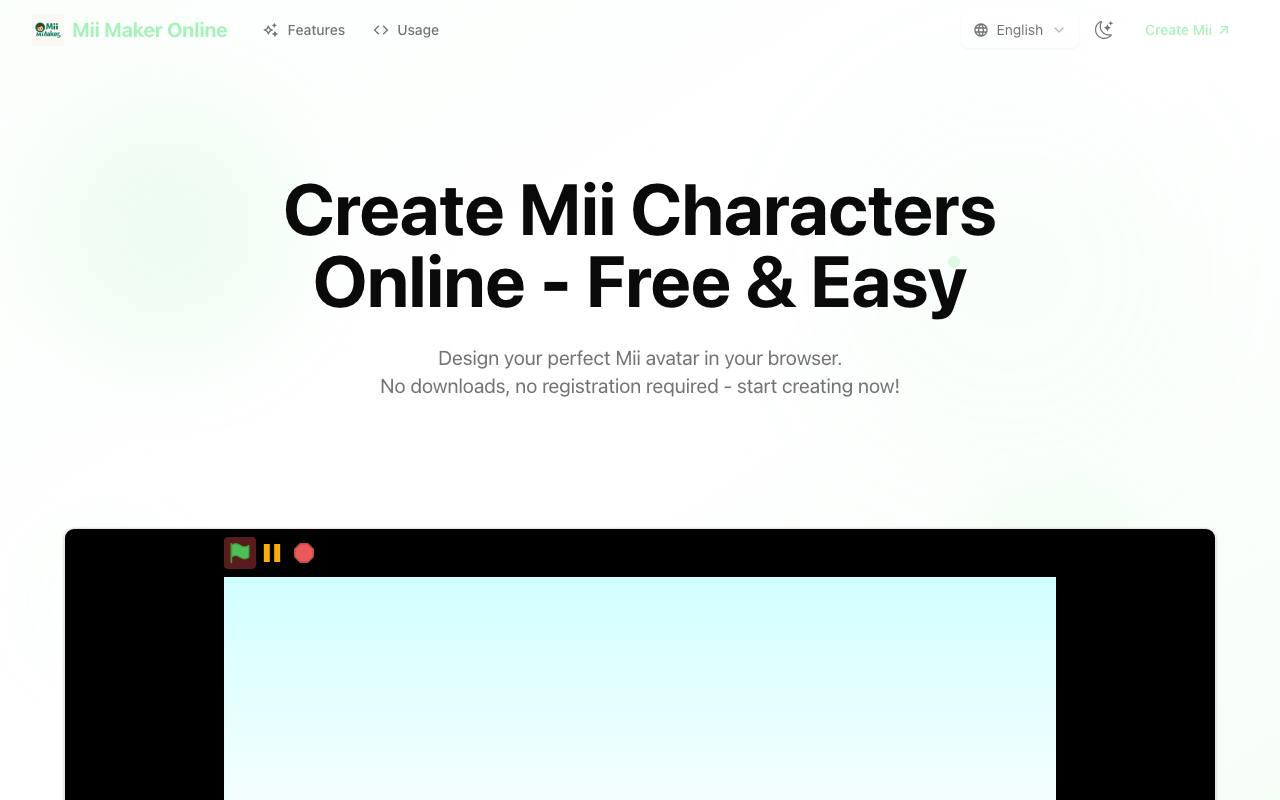 Mii Maker Online screenshot