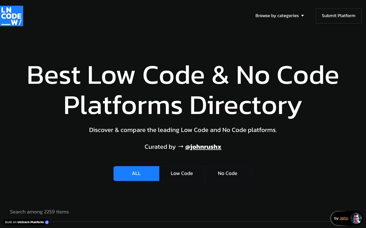 Compare leading Low Code & No Code platforms with advanced features like automation, CRM, and AI. screenshot