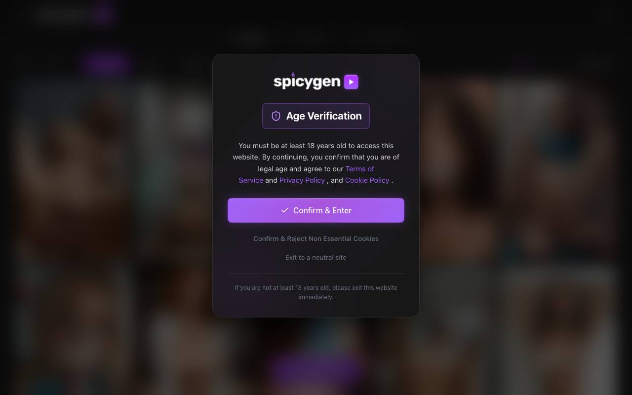 SpicyGen AI screenshot