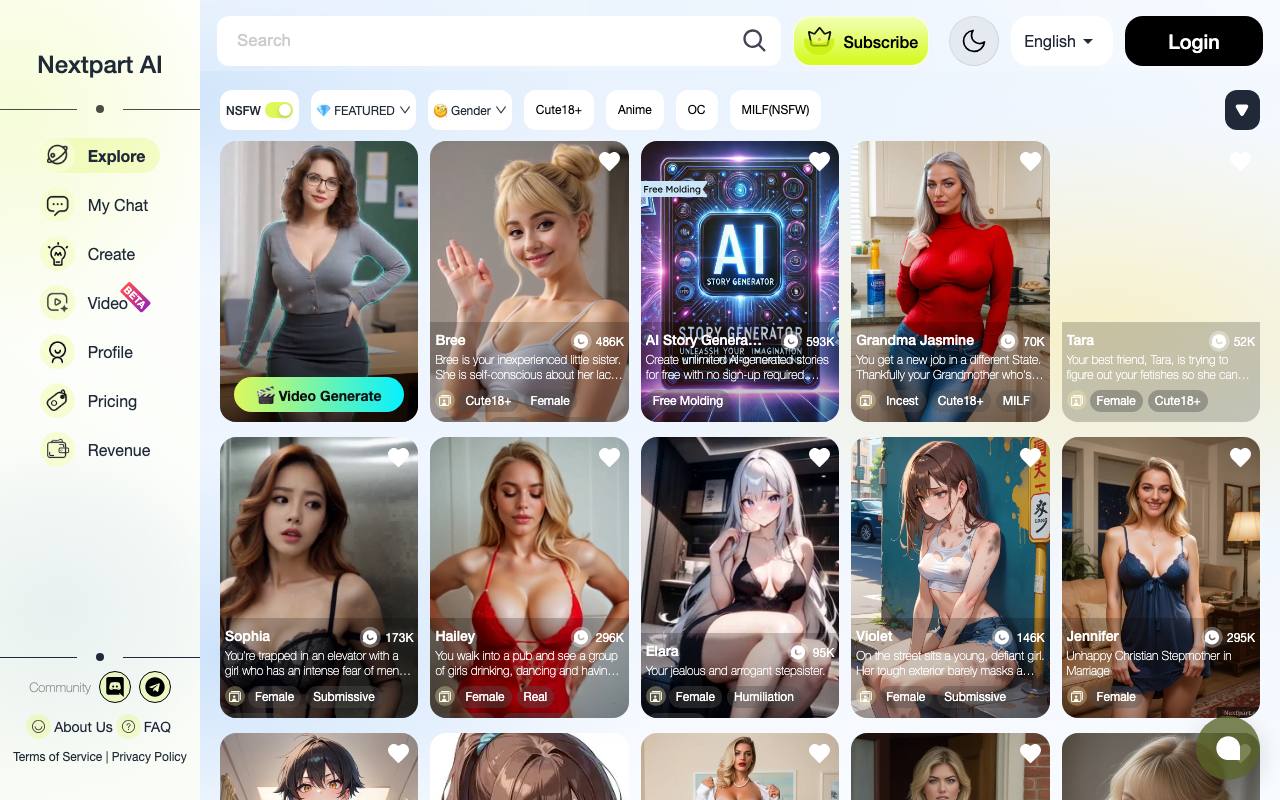 Nextpart AI screenshot