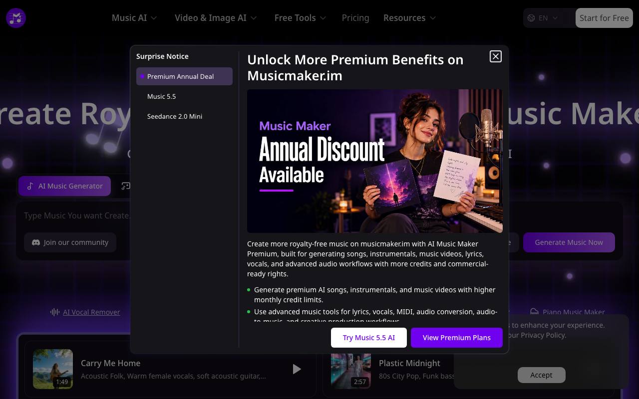 Music Maker IM screenshot
