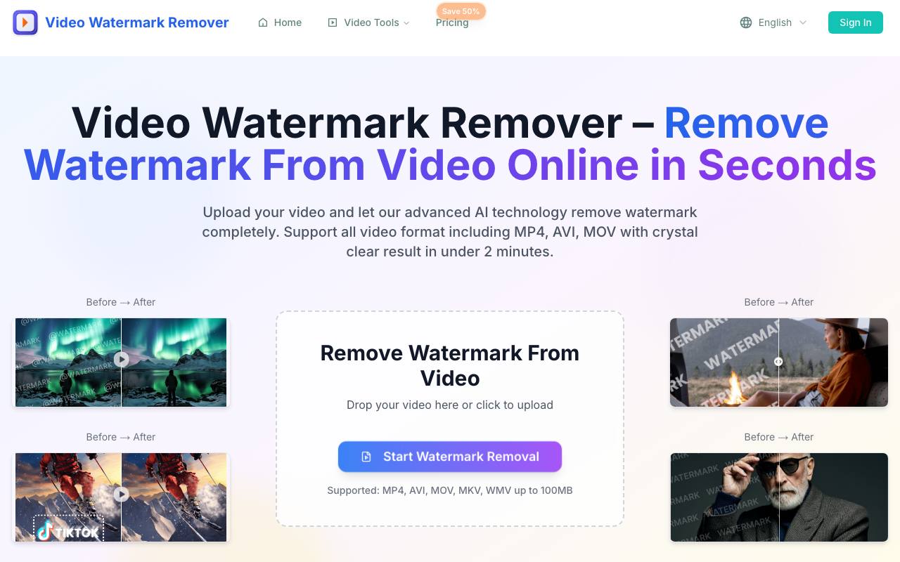 Video Watermark Remover AI screenshot