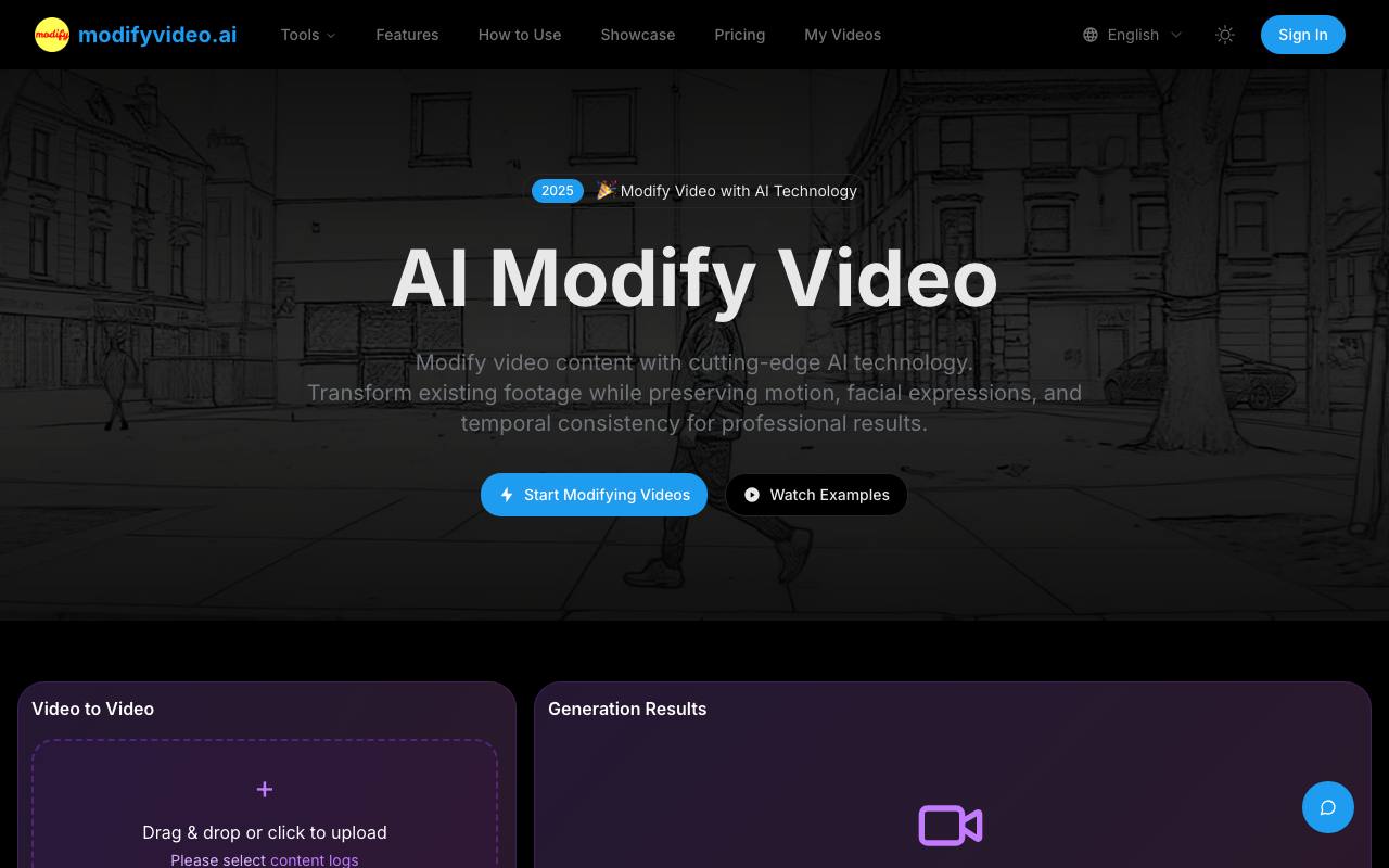 Modify Video screenshot