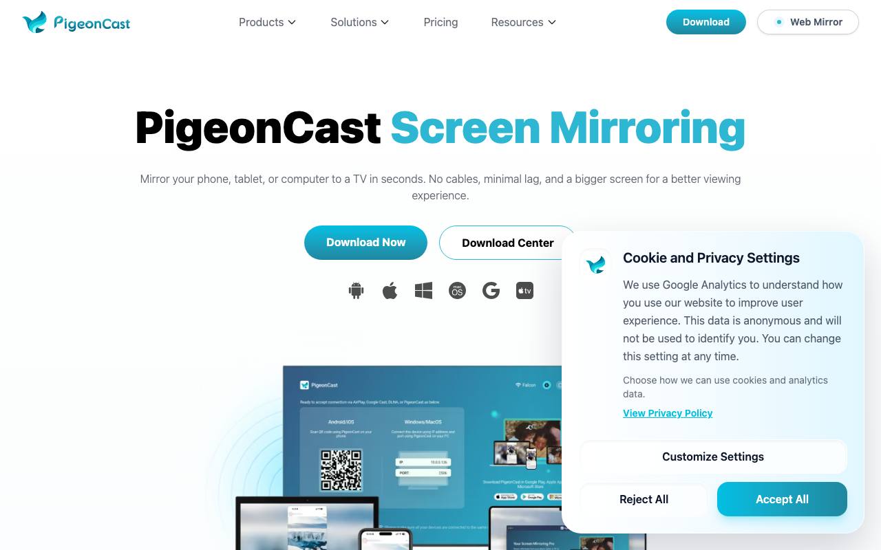 PigeonCast screenshot