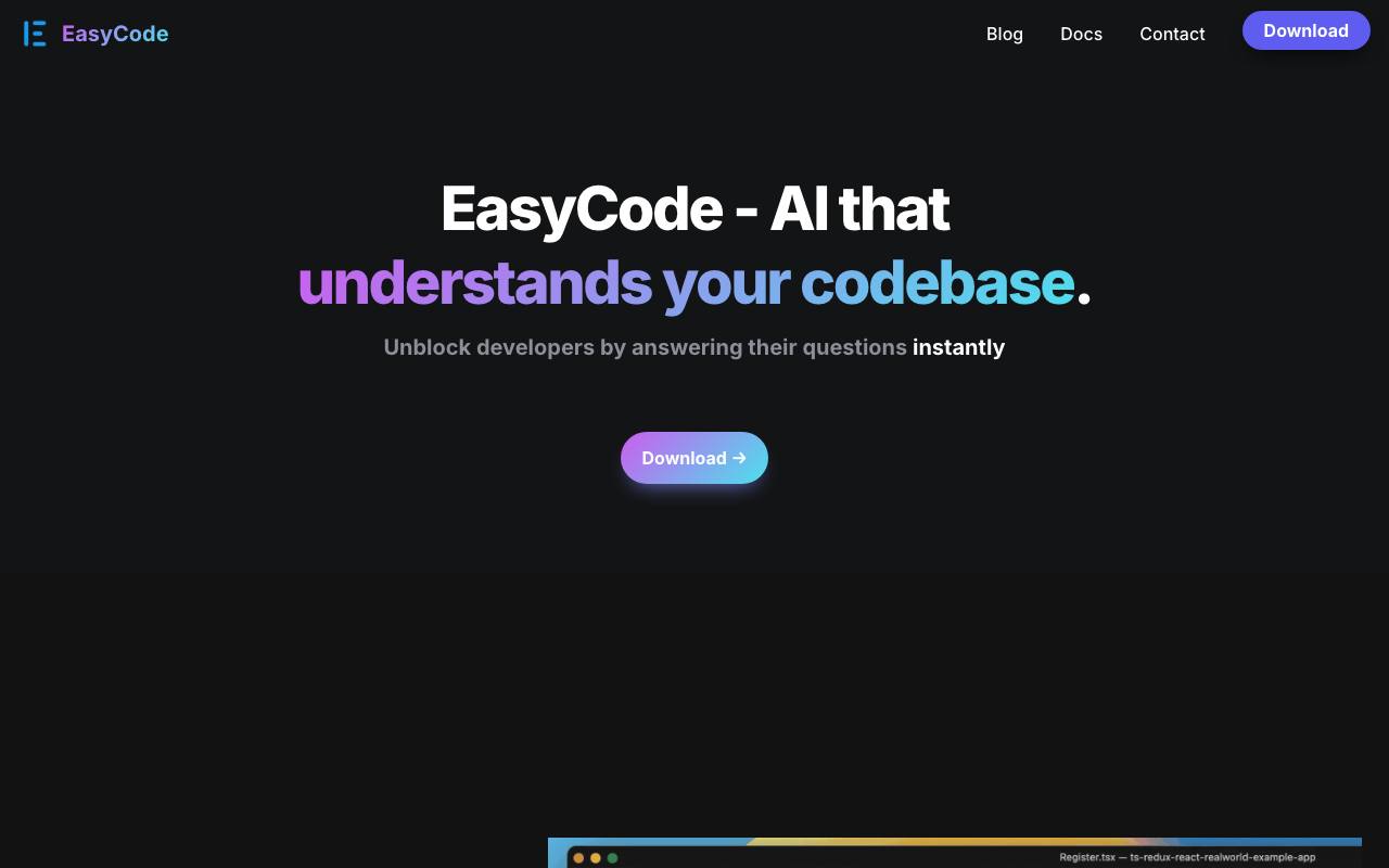 EasyCode screenshot