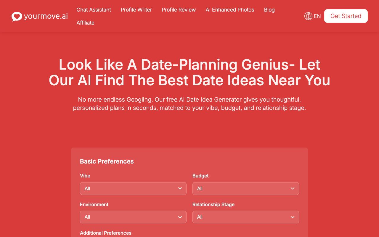 Date Idea Generator screenshot