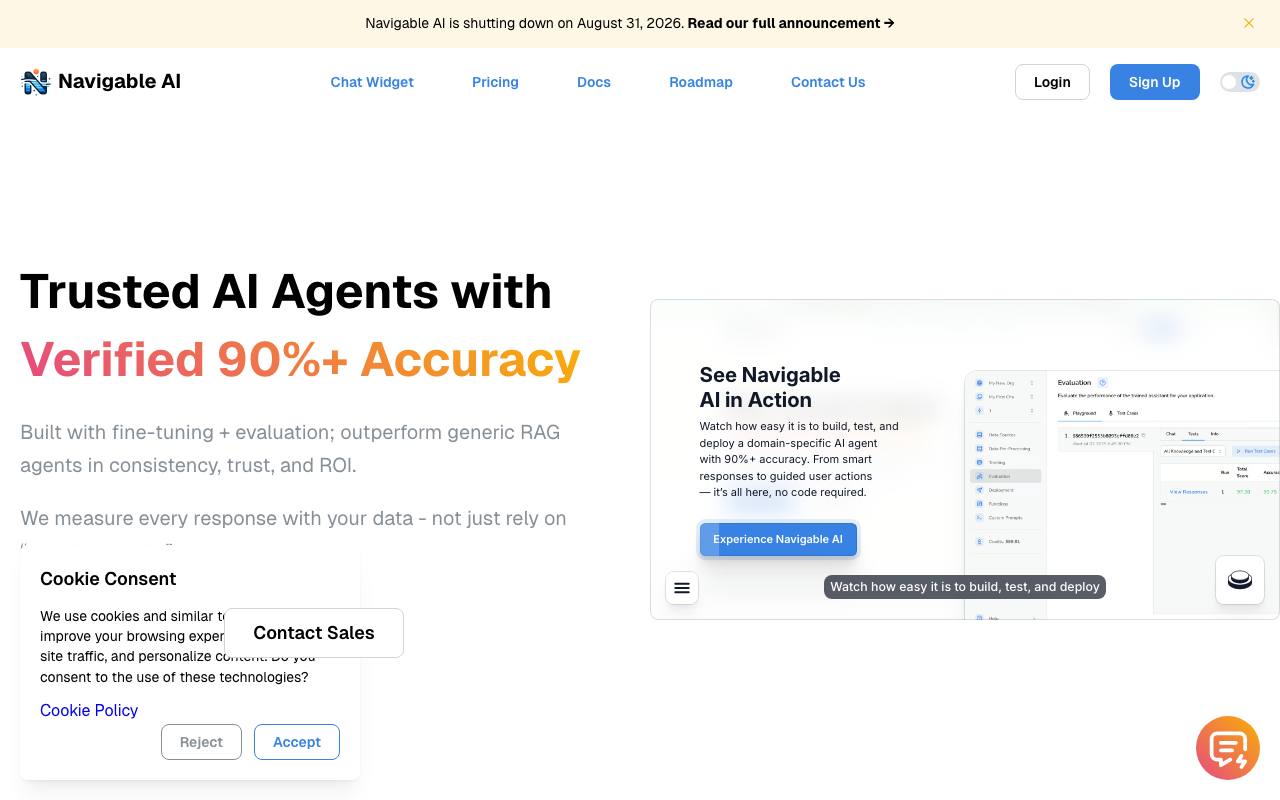 Navigable AI screenshot