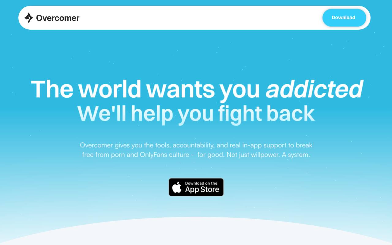 Overcomer app screenshot