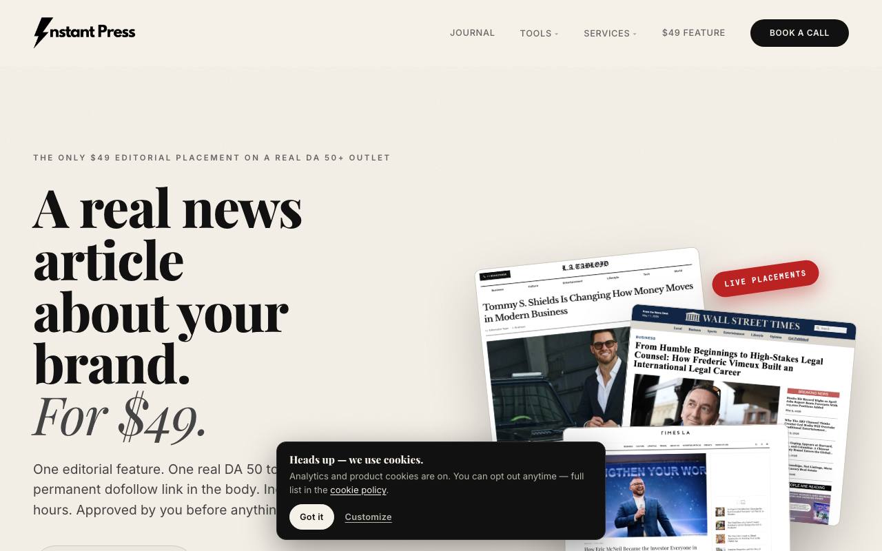 Instant Press Co. screenshot