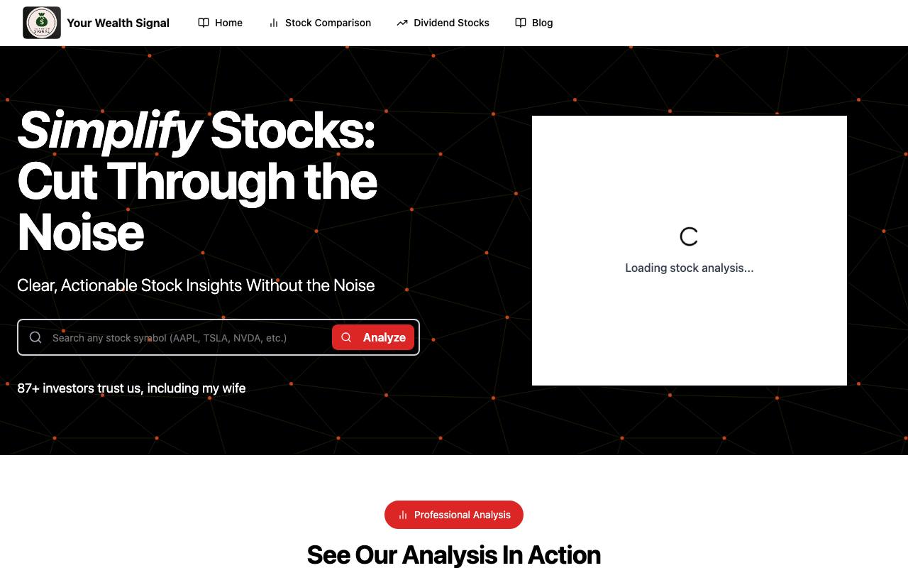Your Wealth Signal screenshot