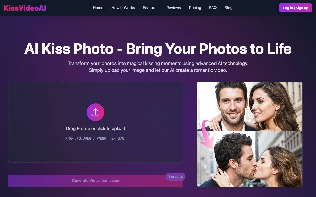 KissMoment AI screenshot