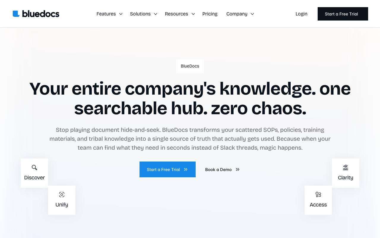 BlueDocs screenshot