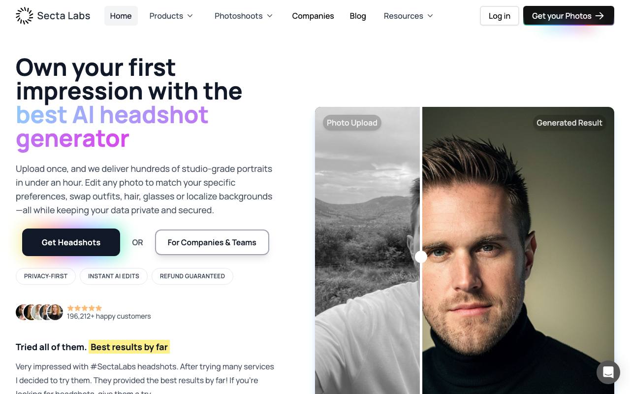 Secta Labs screenshot