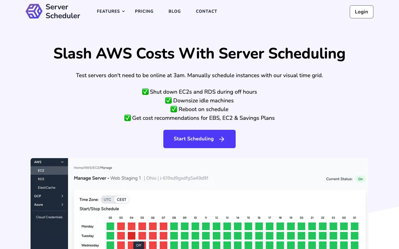 Server Scheduler screenshot