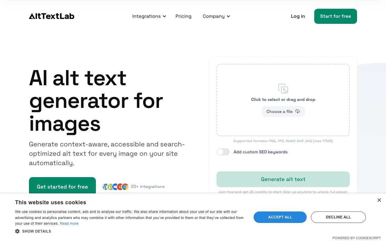 AltTextLab screenshot