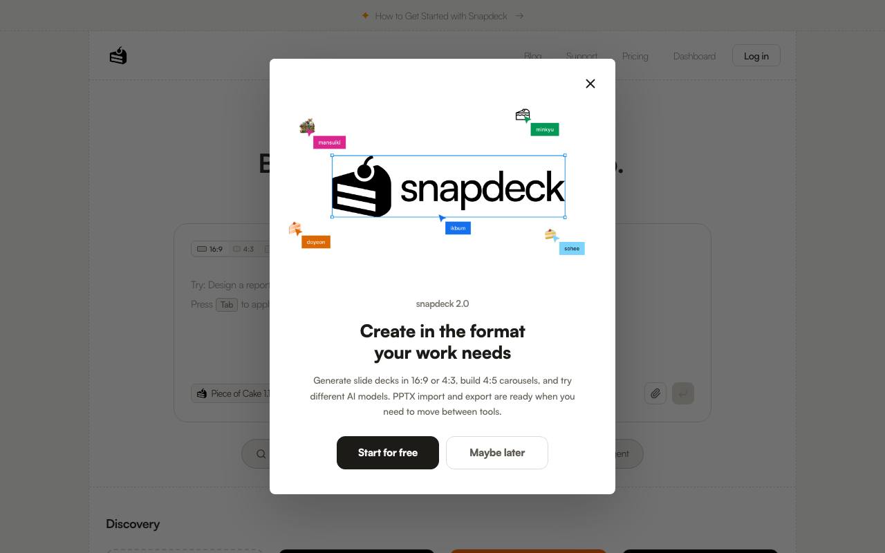 Snapdeck screenshot