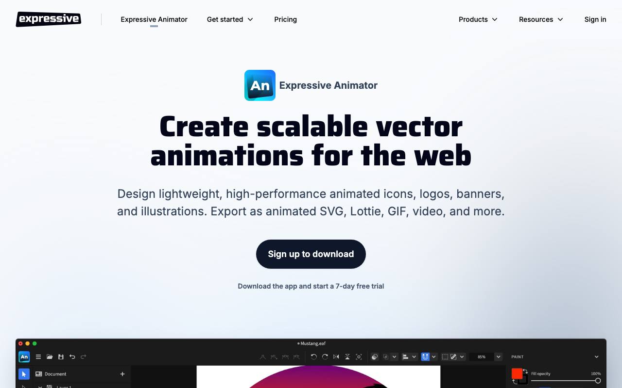 Expressive Animator screenshot