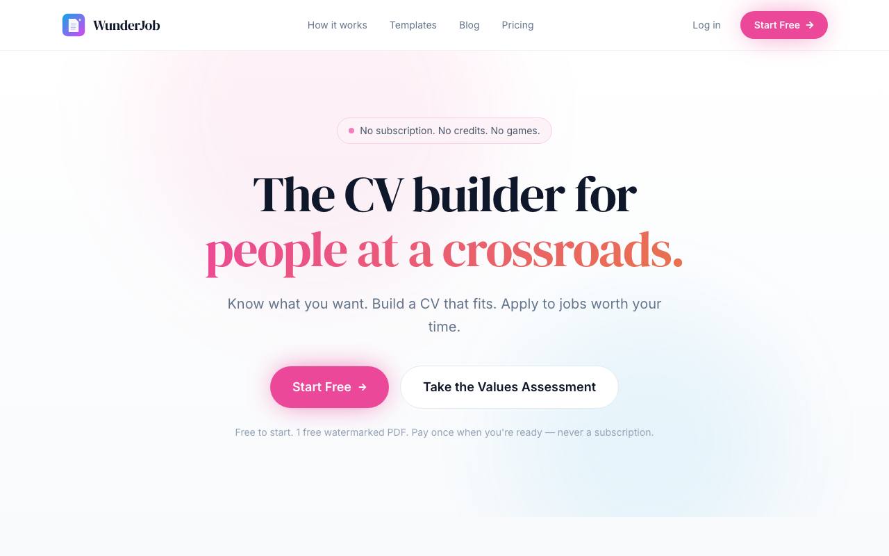 wunderjob.io screenshot