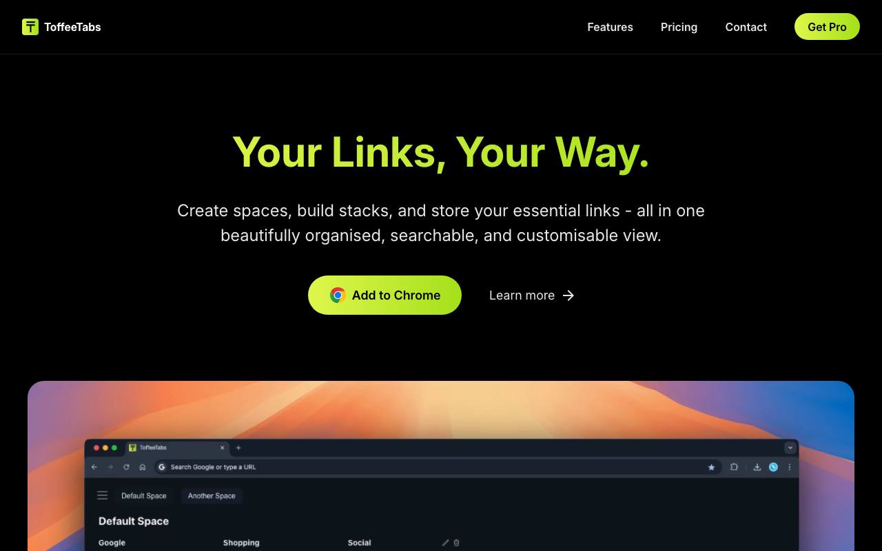 ToffeeTabs screenshot