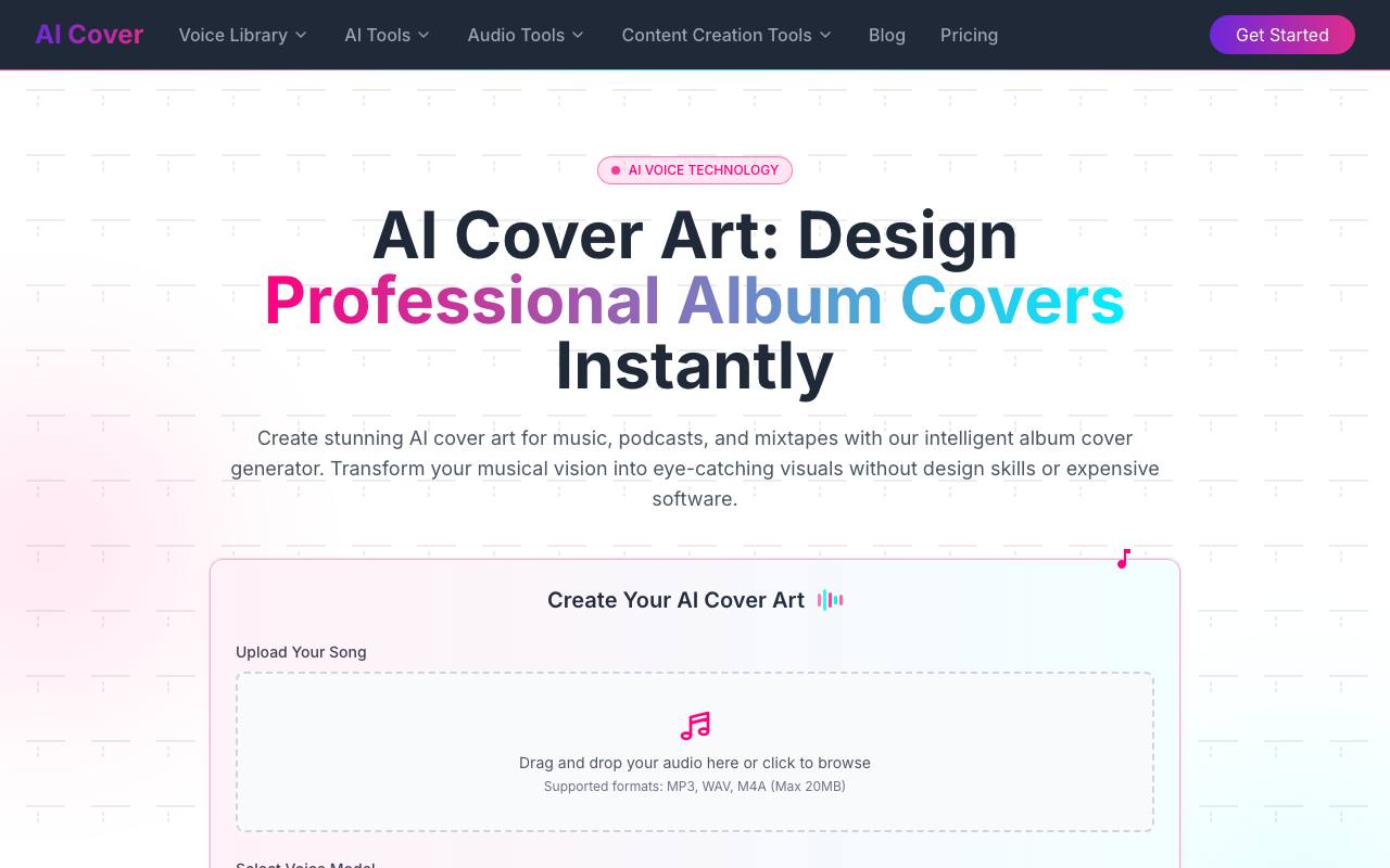 Aicoverart screenshot