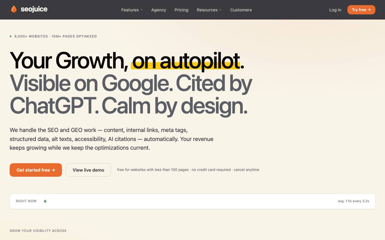SEOJuice screenshot