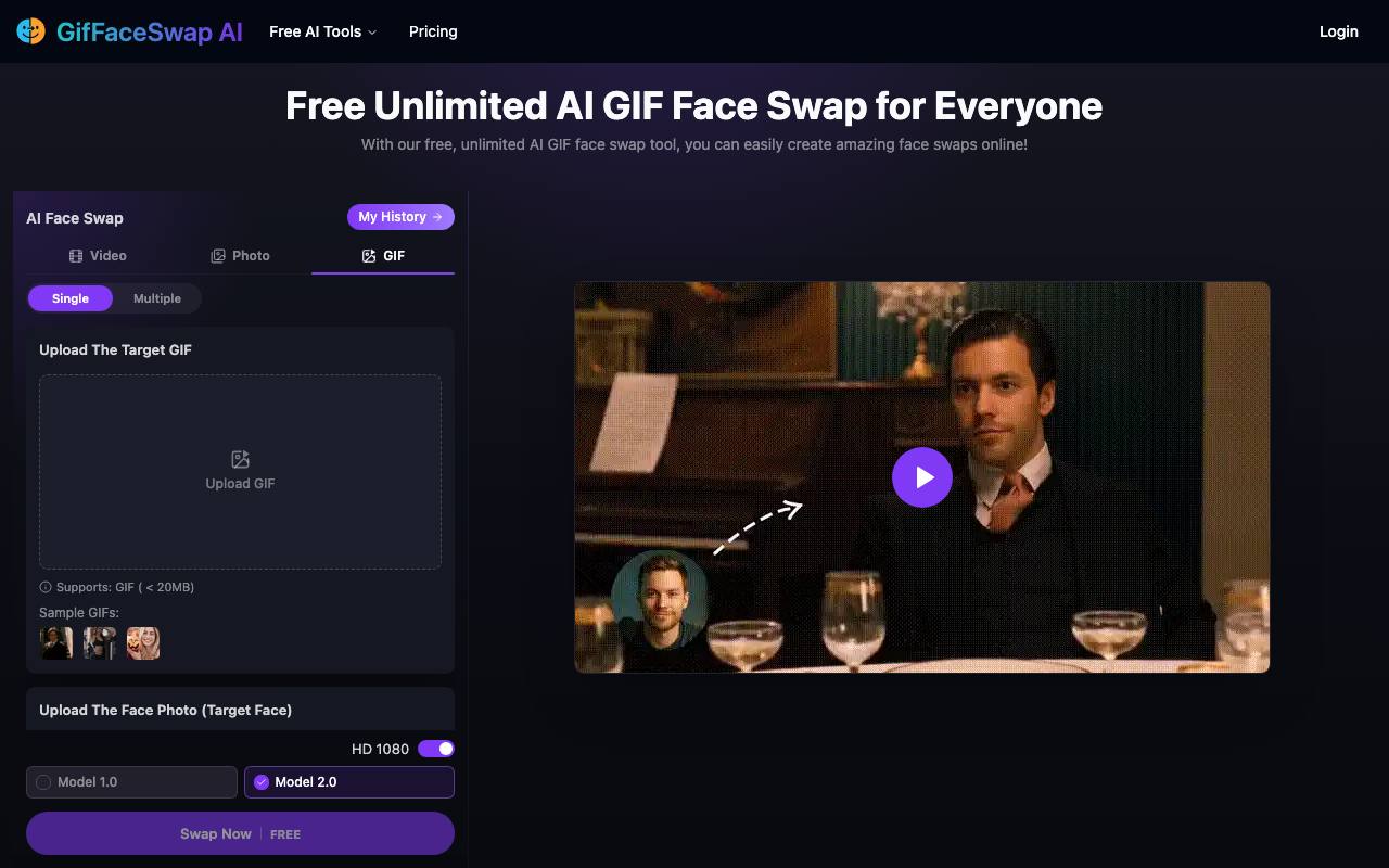 Free Unlimited GIF Face Swap screenshot