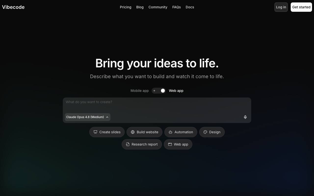 VibeCode screenshot
